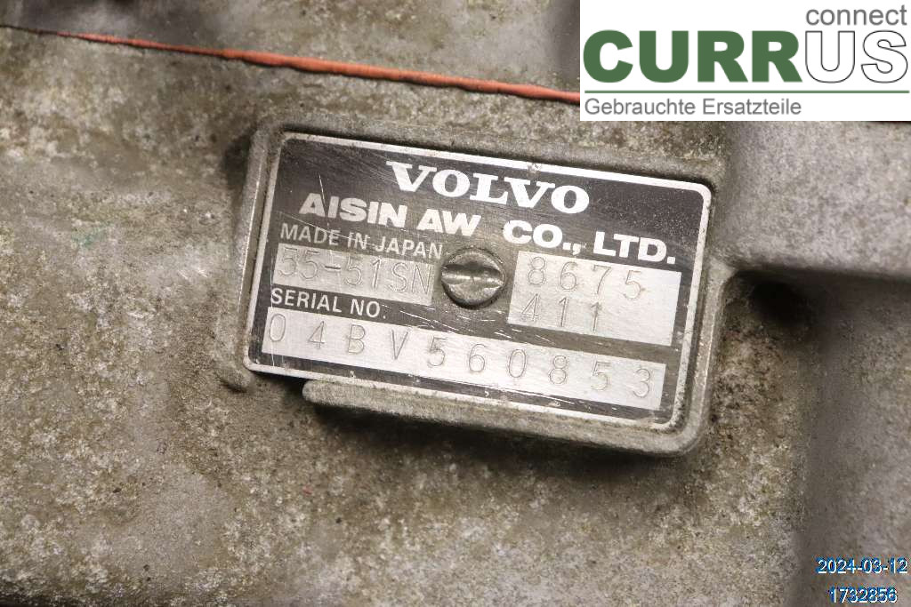 VOLVO V70      00-04 Skrzynia biegów automatyczna 8251721 2,4  B5244S