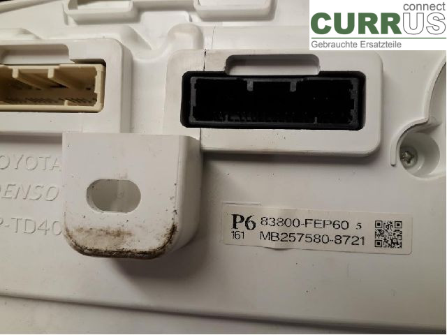 TOYOTA COROLLA 19- Instrument cluster / comb 83800-FEV90 2ZR-FXE
