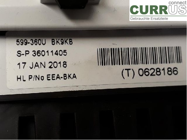 VOLVO V40  12-19 Instrument cluster / comb 36010381 D4204T9