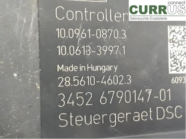 BMW 3 E90/91 SED/TOU 05-12 ABS Hydraulic unit 34512460437 M57-TUD30