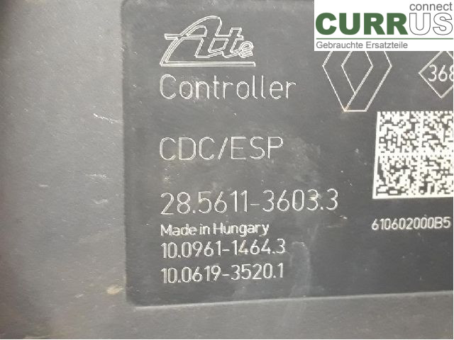 RENAULT MEGANE III 09-15 ABS Hydraulic unit 476607618R K9K-837