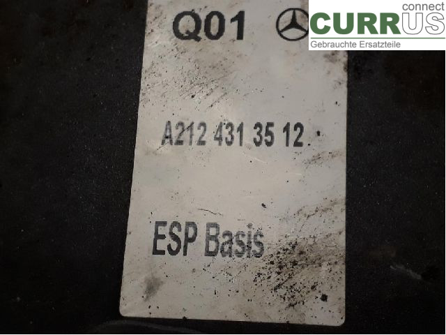 MB E-KLASS (W212) 09-16 ABS hydraulisk enhed A2124313612 M271.860