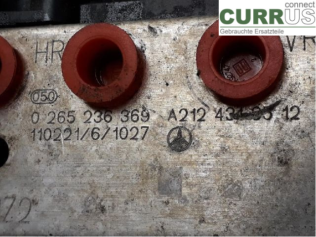 MB E-KLASS (W212) 09-16 ABS hydraulisk enhed A2124313612 M271.860