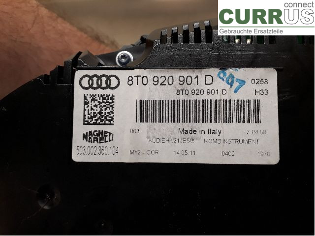 AUDI A5  07-16 Instrumentpanel / kombiinstrument 8T0920901EX CDHB