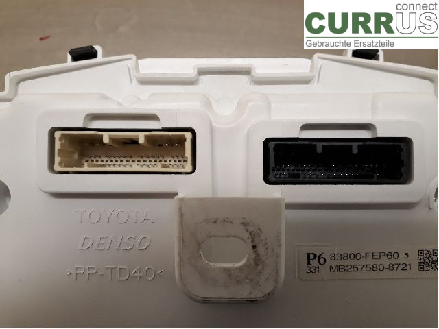 TOYOTA COROLLA 19- Instrument cluster / comb 83800-FEV90 2ZR-FXE