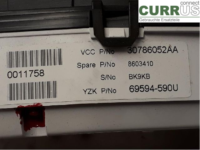 VOLVO S80      07- 13 Instrument cluster / comb 36000466 B5254T6