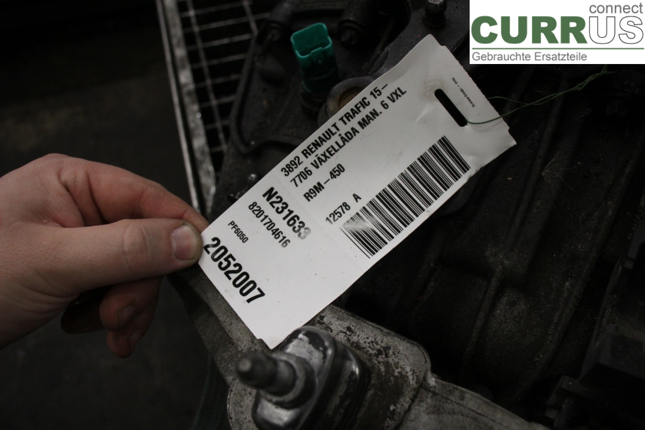 RENAULT TRAFIC  15- Gearbox (6-speed) 8201704616 R9M-450