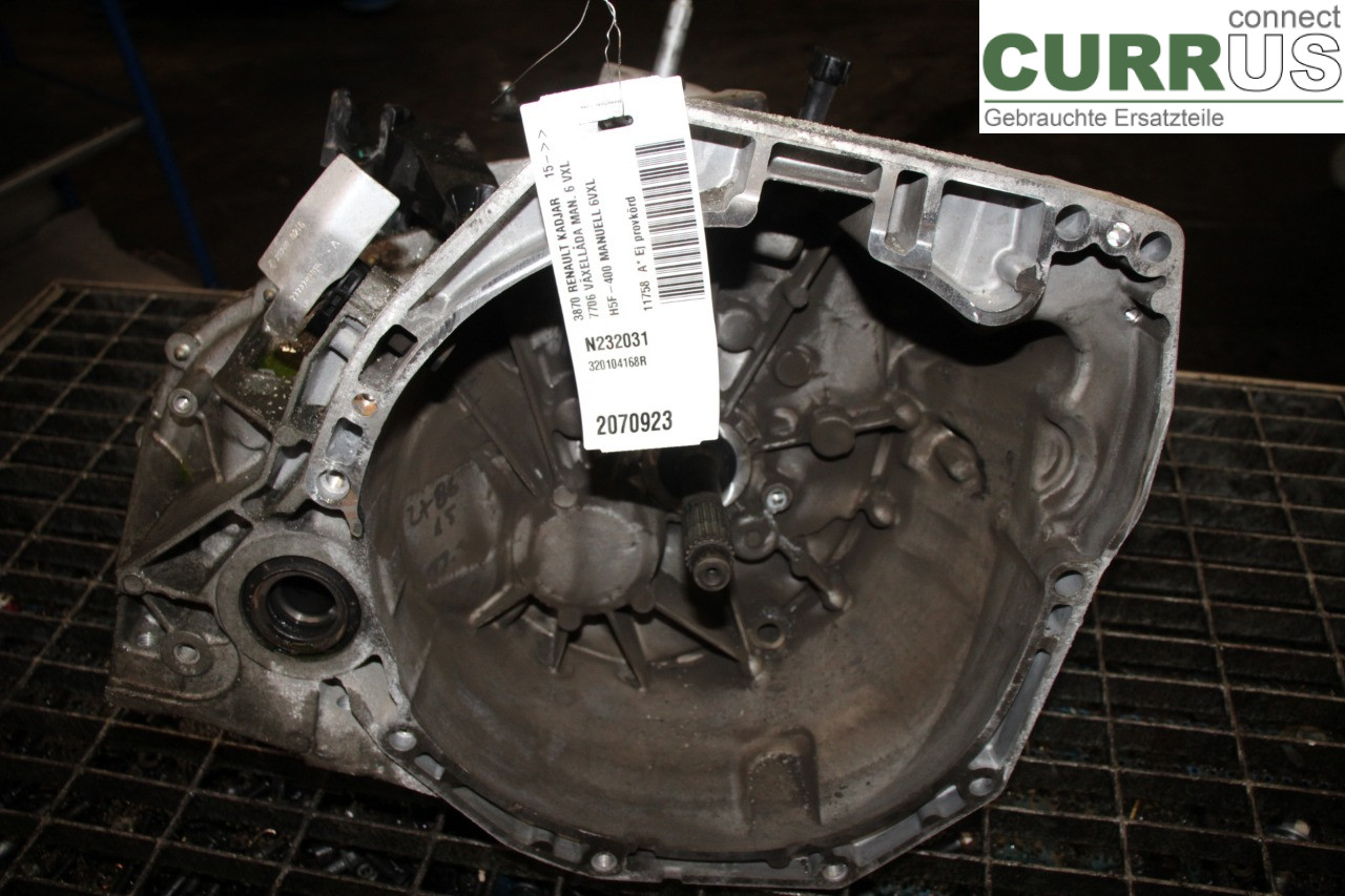 RENAULT KADJAR  15- Gearbox (6-speed) 320104168R H5F-400