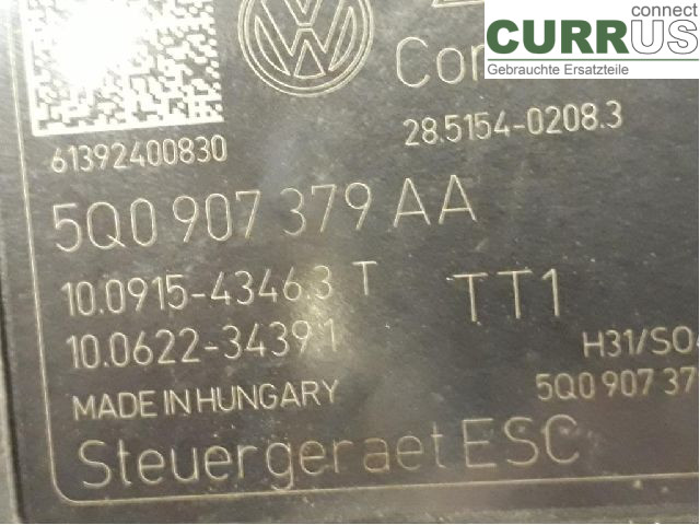 VW GOLF / E-GOLF VII   13-20 ABS hydraulisk enhed 5Q0614517CK CHPA
