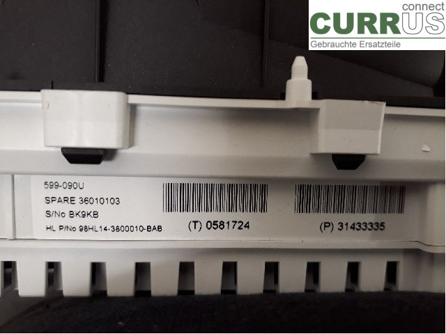 VOLVO V70    14-16 Instrument cluster / comb 36011391 D4204T5