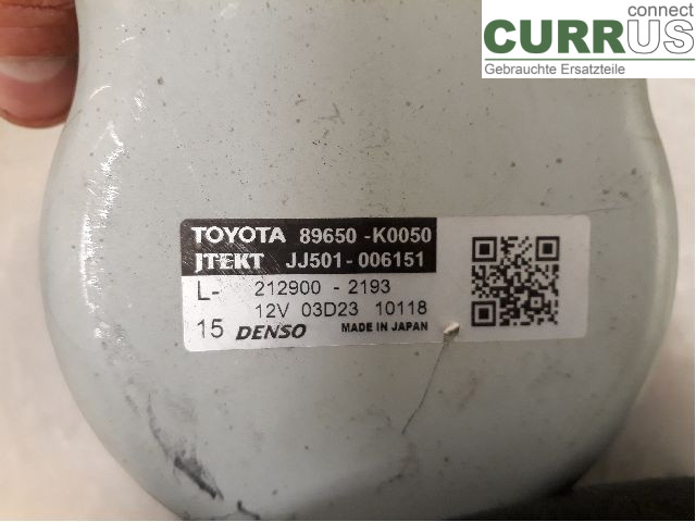 TOYOTA YARIS  20- Power steering pump (electric) 89650-52J10 M15A-FXE