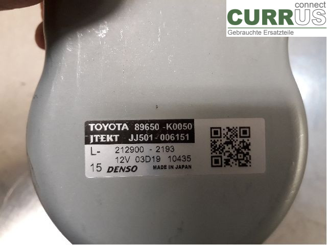 TOYOTA YARIS  20- Power steering pump (electric) 89650-52J10 M15A-FKS