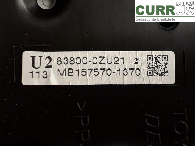 TOYOTA AURIS      13-19 Instrument cluster / comb 83800-0ZU21 1ZR-FAE