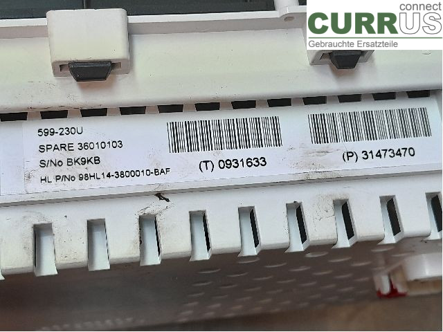 VOLVO XC60  14-17 Instrument cluster / comb 36011391 D5244T21
