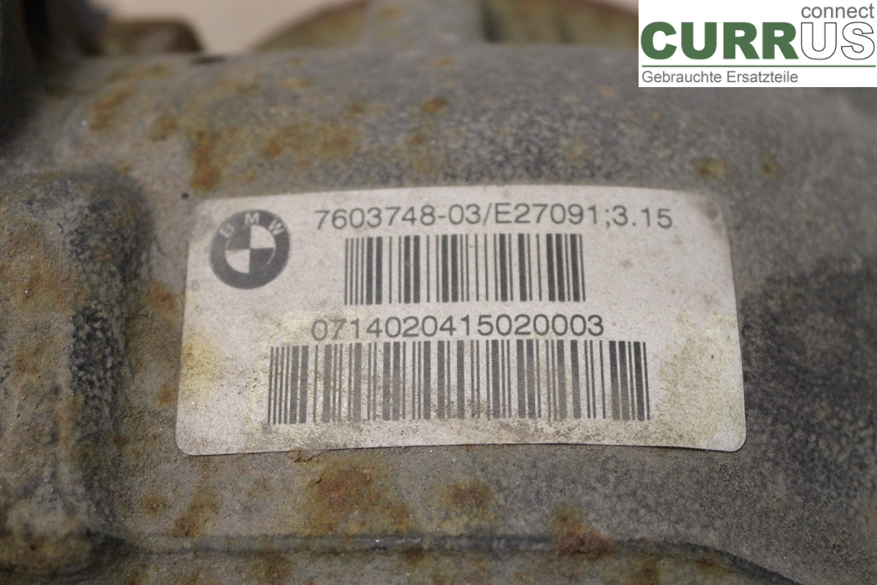 BMW 3 F30/F31/F80    12-19 Differential 33107603748 N20-B20A