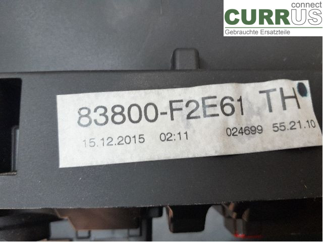 TOYOTA AURIS      13-19 Instrument cluster / comb 83800-F2E61 2ZR-FXE