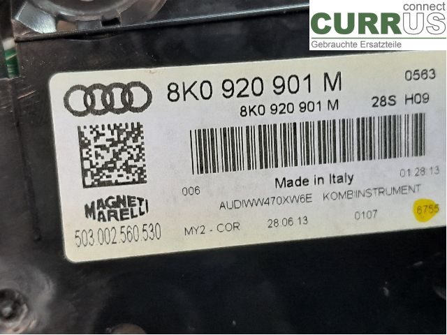 AUDI ALLROAD    09-16 Zestaw wskaźników / liczników 8K0920901M CGLC