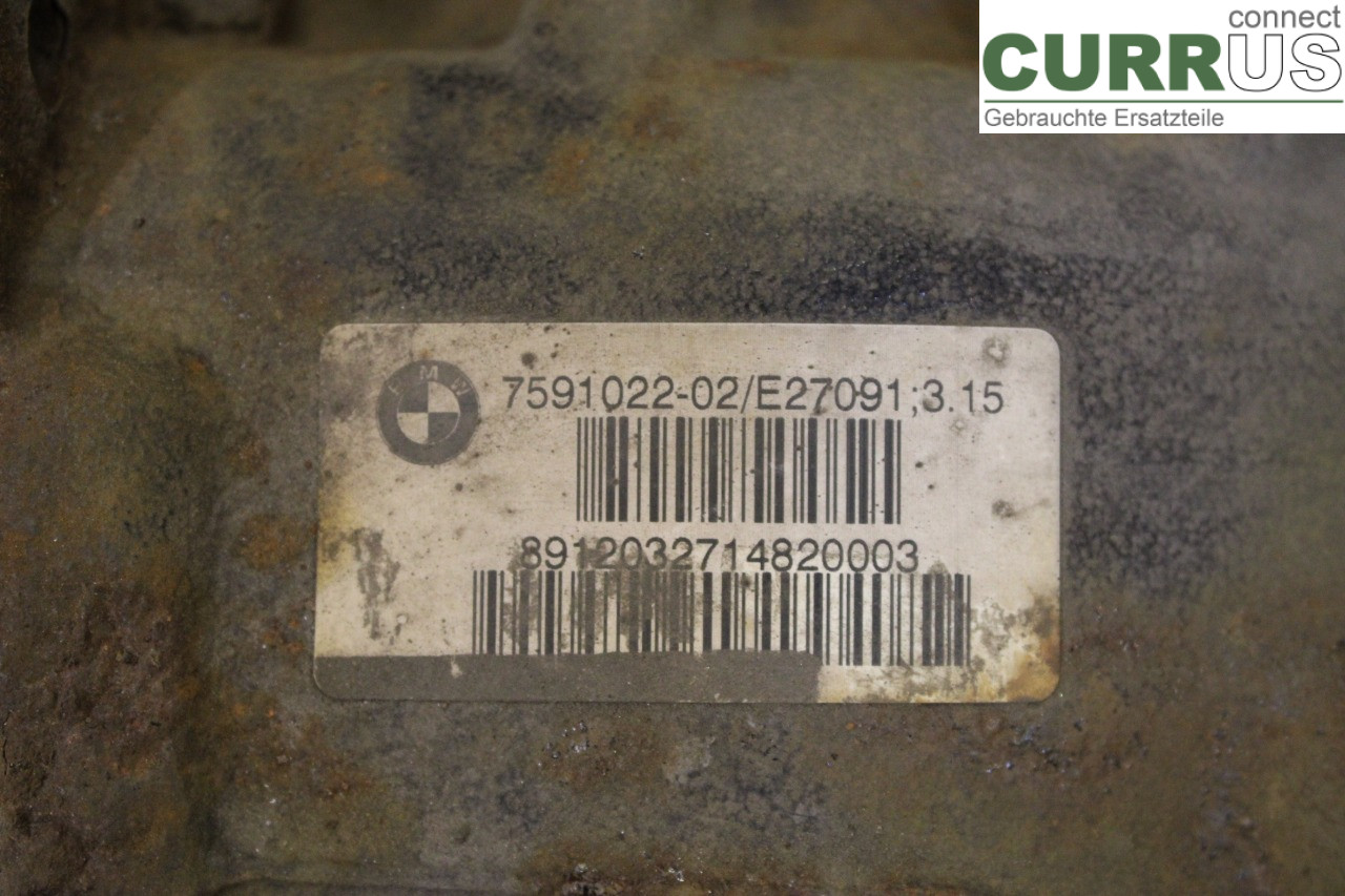 BMW 3 E90/91 SED/TOU 05-12 Differential 33107591022 N47-D20C