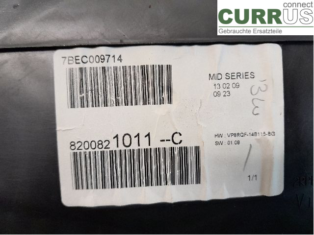 RENAULT CLIO III  09-12 Instrument cluster / comb 8201060308 D4F-786