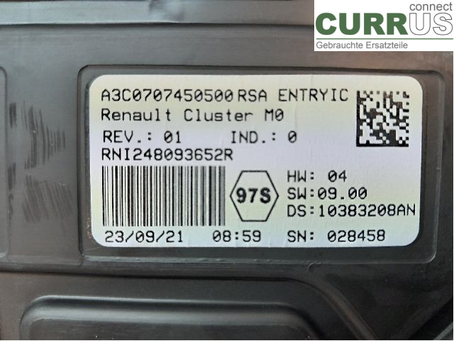 RENAULT MASTER III 20- Instrument cluster / comb 248096232R M9T-716