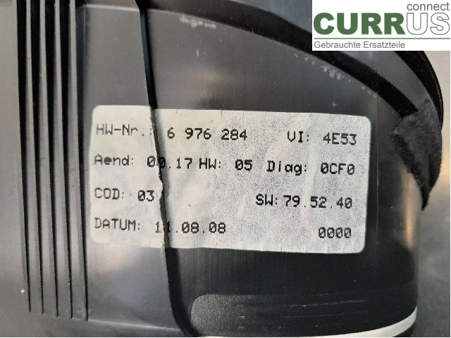 BMW X6 E71/E72   08-14 Instrument cluster / comb 62109236827 N54-B30A