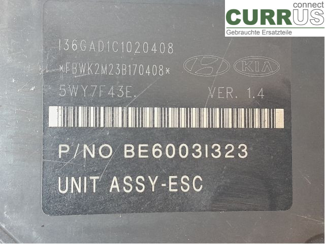 KIA SPORTAGE  11-15 ABS Hydraulic unit 589203U310 D4FD
