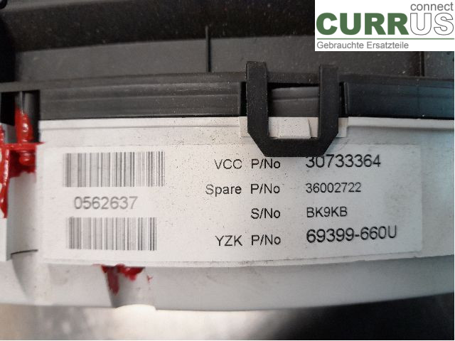 VOLVO V70      08-13 Instrument cluster / comb 36002722 B5254T11
