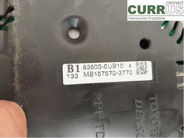 TOYOTA YARIS  15-20 Instrument cluster / comb 83800-0UB10 1NR-FE
