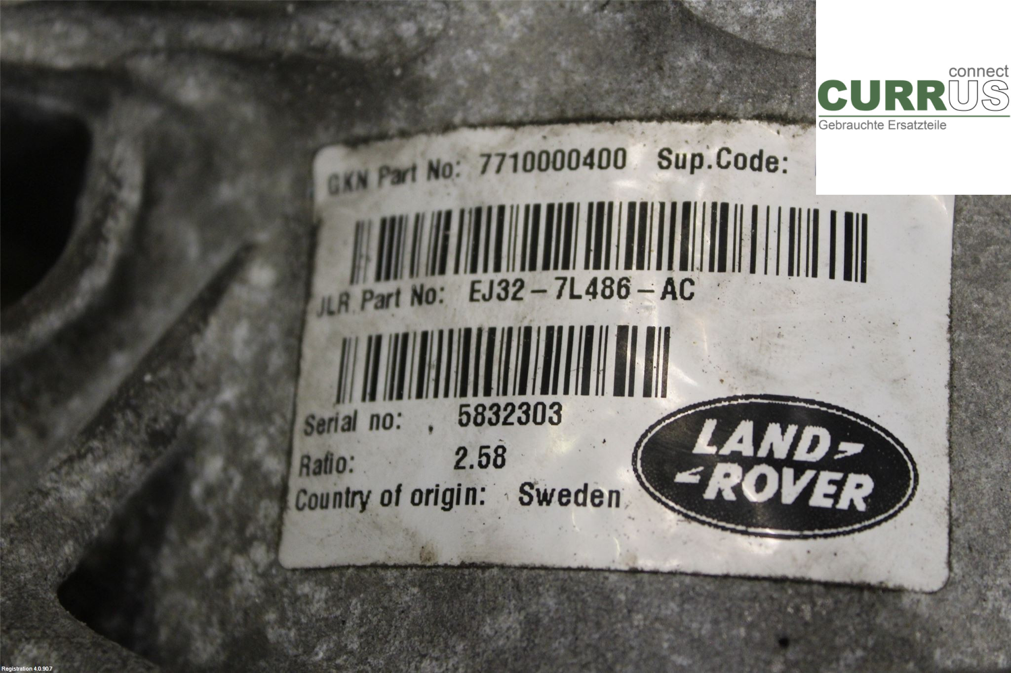 LAND ROVER EVOQUE  L538  11-18 Distribution gear box LR066501 204DTD