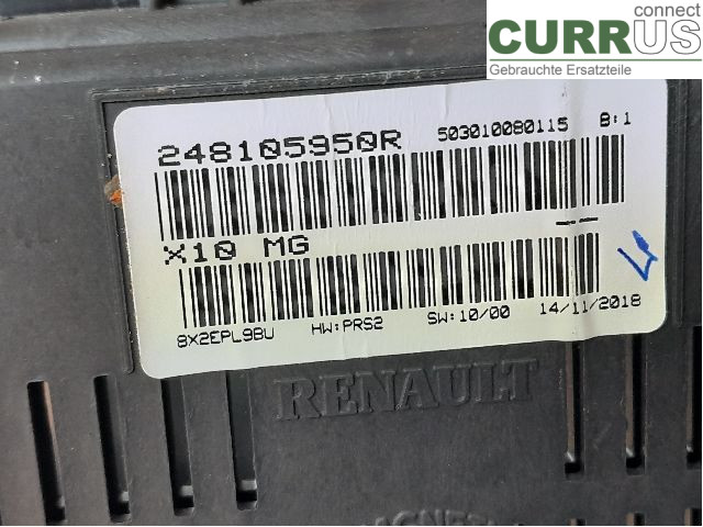 RENAULT ZOE 13-> Instrumentenkombination 248105950R 5AQ-80