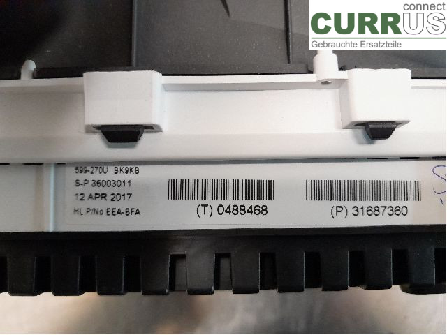 VOLVO XC60  14-17 Instrument cluster / comb 36051280 D5244T21