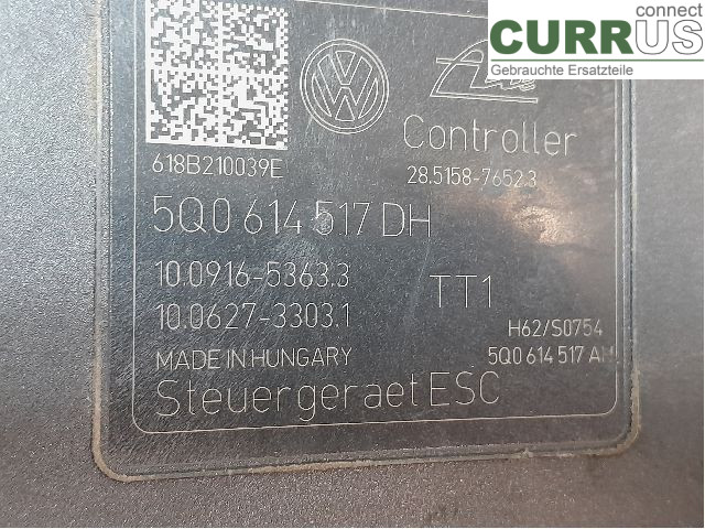 VW PASSAT  15-19 ABS Hydraulic unit 5Q0614517FM DFHA