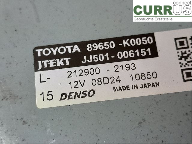 TOYOTA YARIS  20- Power steering pump (electric) 89650-52J10 M15A-FXE