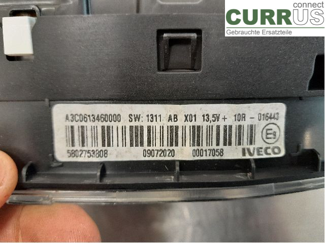 IVECO DAILY 14- Instrument cluster / comb 5802852566 F1AGL411D