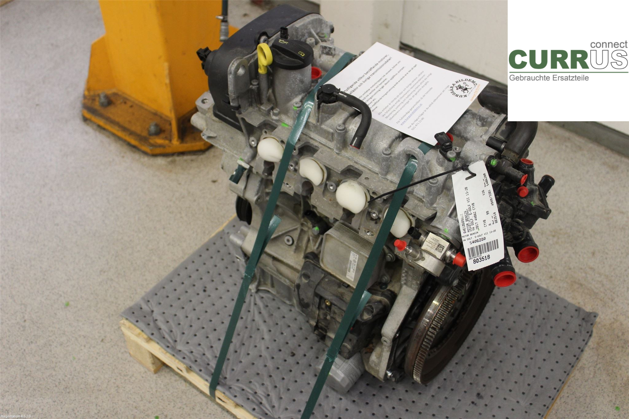 VW GOLF / E-GOLF VII   13-20 Moteur 04E100098BX CYVB