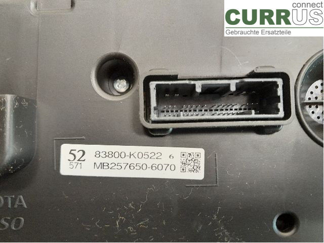 TOYOTA YARIS  20- Instrument cluster / comb 83800-K0522 M15A-FXE