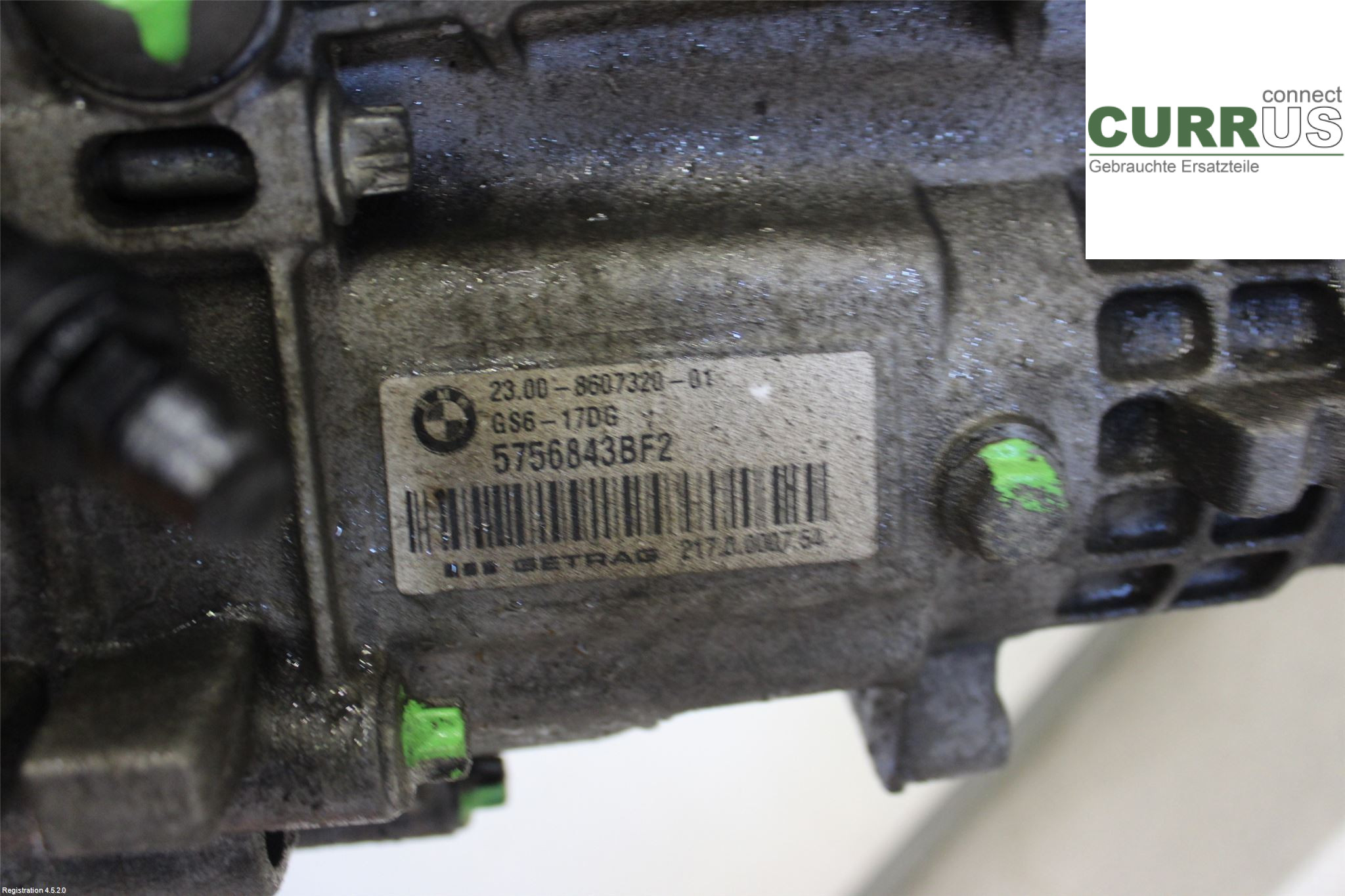 BMW 3 F30/F31/F80    12-19 Gearbox (6-speed) 23008610983 N47-D20C