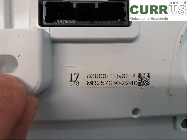 TOYOTA COROLLA 19- Instrument cluster / comb 83800-FEV11 2ZR-FXE