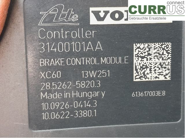 VOLVO V60  14-18 ABS Hydraulic unit 31400546 D5244T17