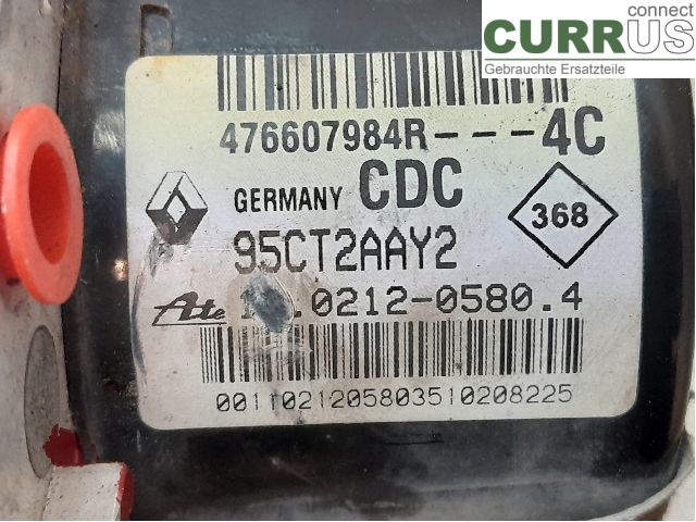 RENAULT MEGANE III 09-15 ABS Hydraulic unit 476607618R K9K-837