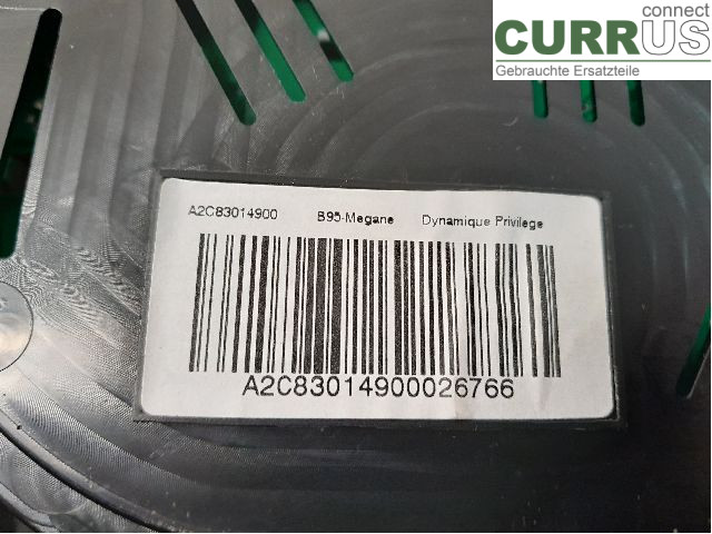 RENAULT MEGANE III 09-15 Instrument cluster / comb 248101992R K9K-834