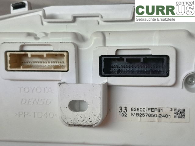 TOYOTA COROLLA 19- Instrument cluster / comb 83800-FEV91 2ZR-FXE
