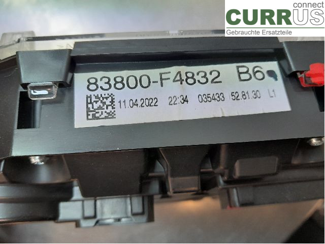 TOYOTA C-HR 16-23 Instrument cluster / comb 83800-F4832 2ZR-FXE