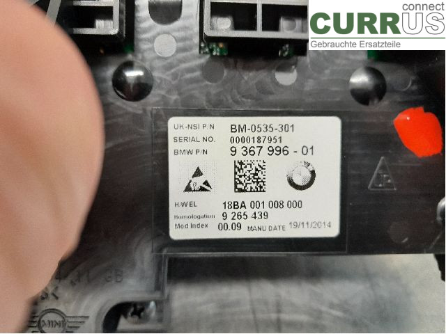 MINI ONE/COOPER 5DR F55 14- Instrument cluster / comb 62106843993 B48-A20A