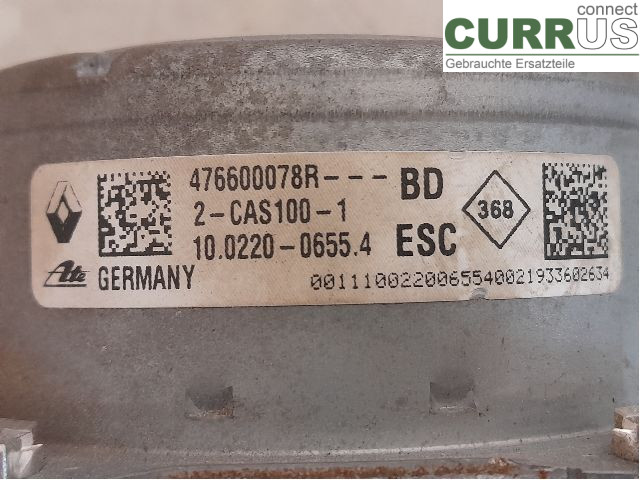 DACIA DOKKER ABS Hydraulic unit 476608628R K9K-872