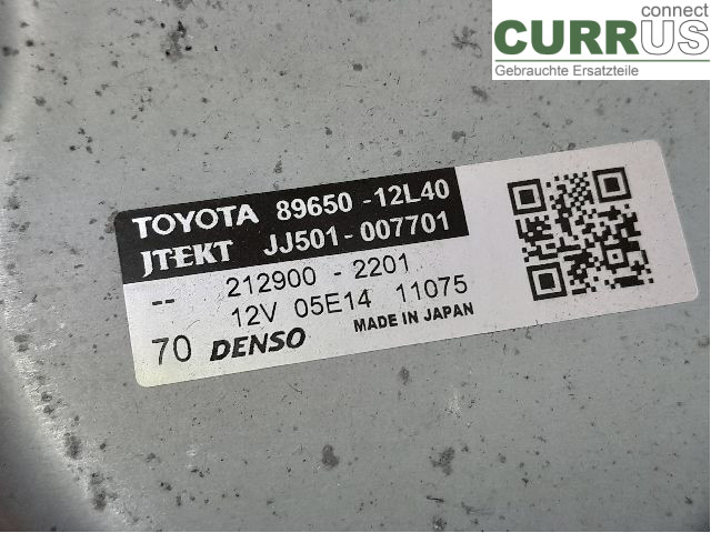 TOYOTA COROLLA 19- Pompe de direction assistée électrique 89650-12L60 2ZR-FXE