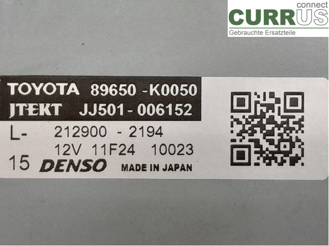 TOYOTA YARIS  20- Pompe de direction assistée électrique 89650-52J10 M15A-FXE