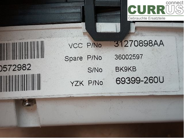 VOLVO S60      11-13 Instrument cluster / comb 36002597 B4204T6
