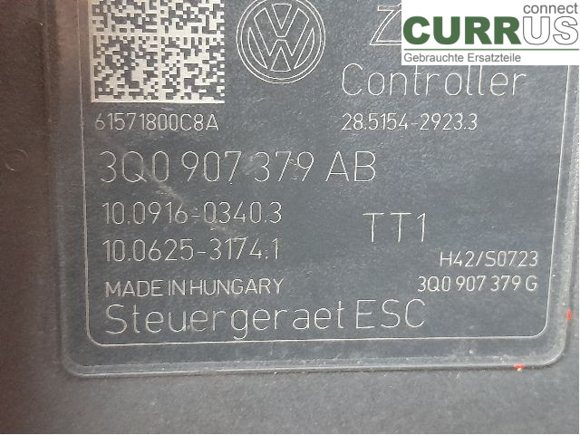 VW PASSAT  15-19 Unité hydraulique ABS 3Q0614517AB DFCA