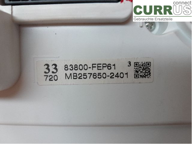 TOYOTA COROLLA 19- Instrument cluster / comb 83800-FEV91 2ZR-FXE